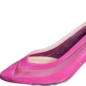 SESTO MEUCCI Vintage Style pumps Woman SHOE Size 6.5 B PINK Leather Italy